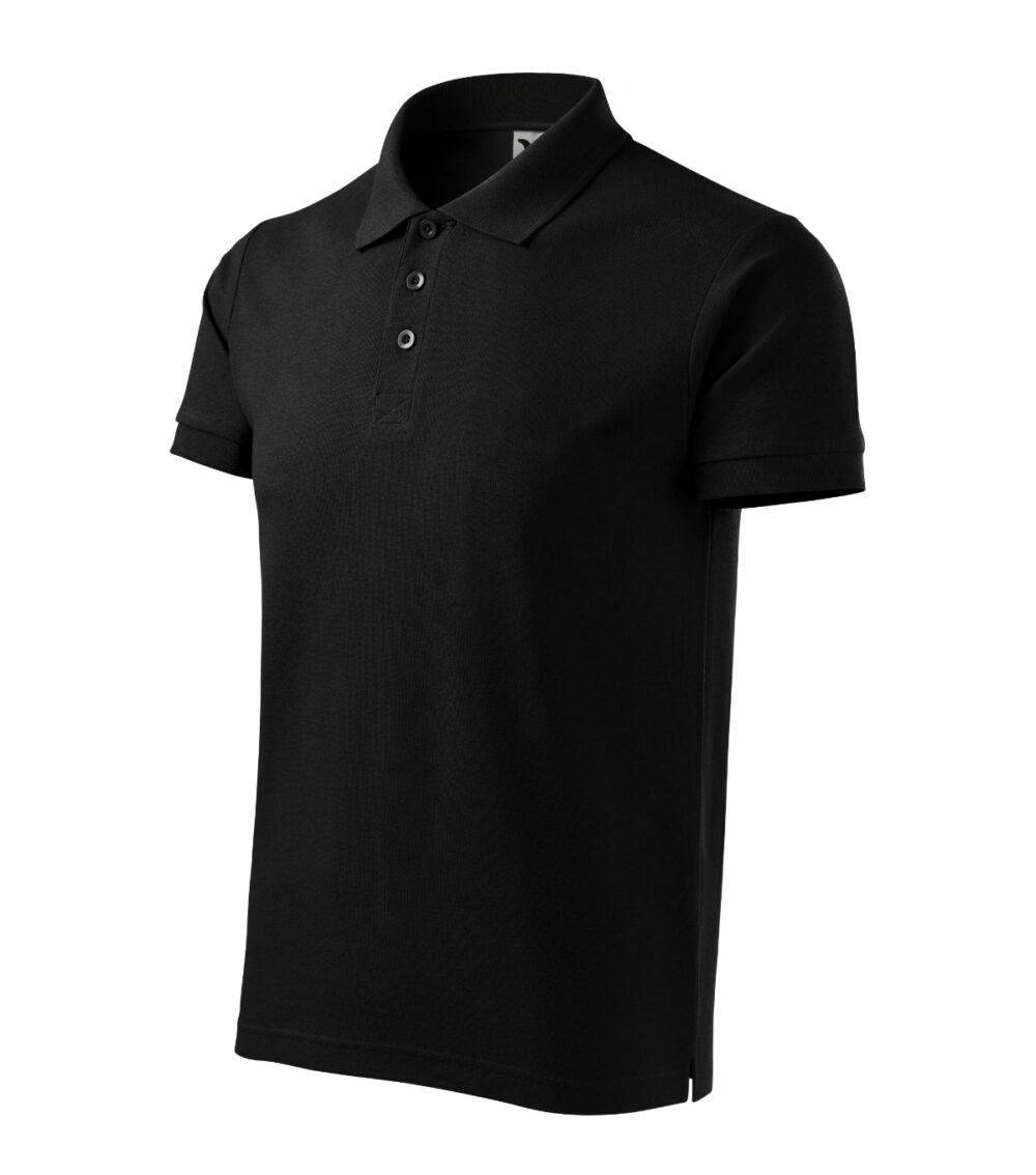 Koszulka polo męska MALFINI Cotton Heavy — Czarny