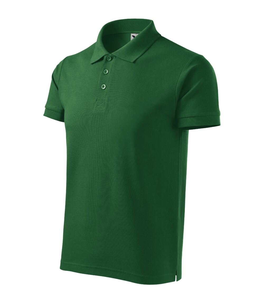 Koszulka polo męska MALFINI Cotton Heavy — Zieleń butelkowa