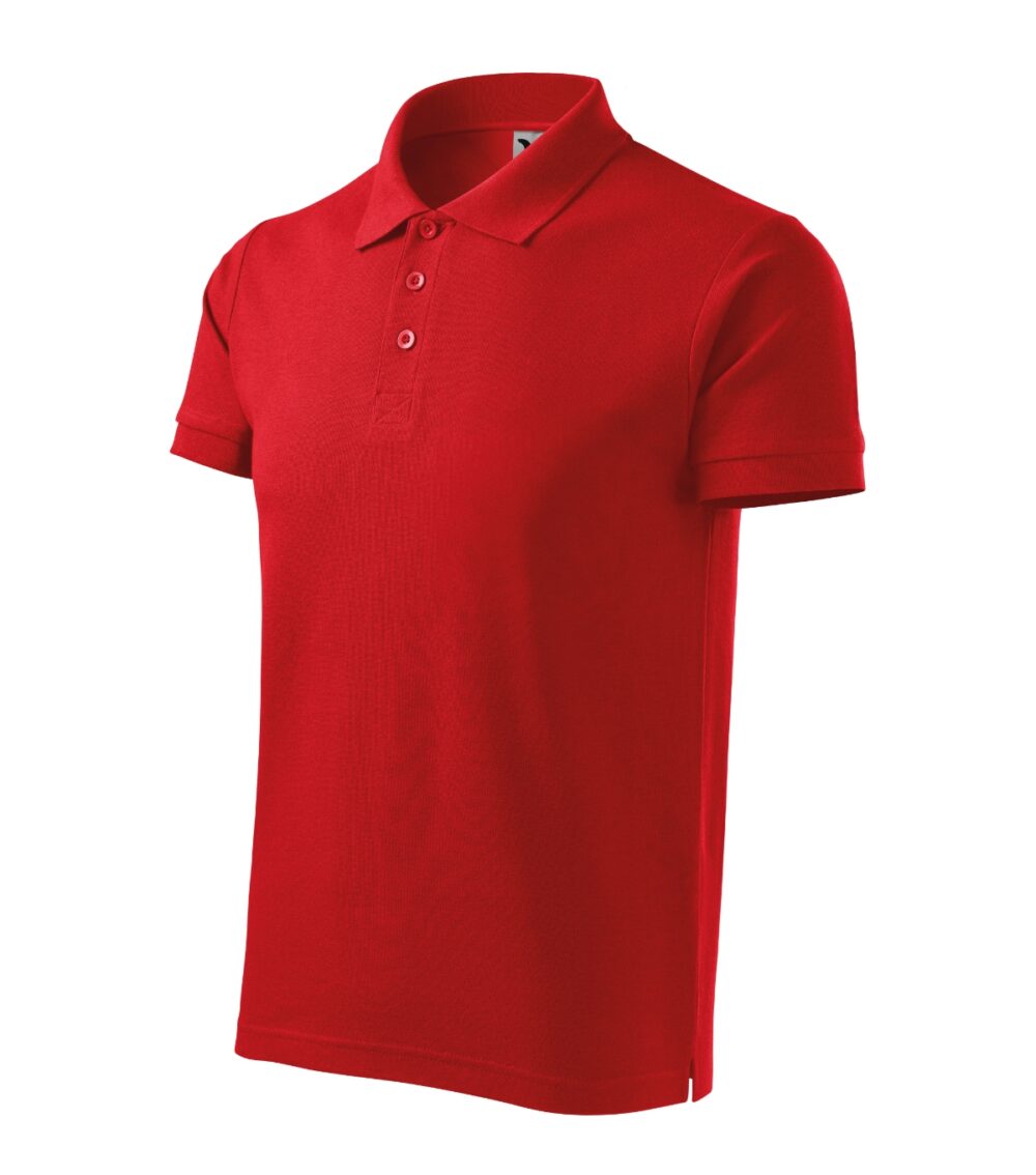 Koszulka polo męska MALFINI Cotton Heavy — Czerwony