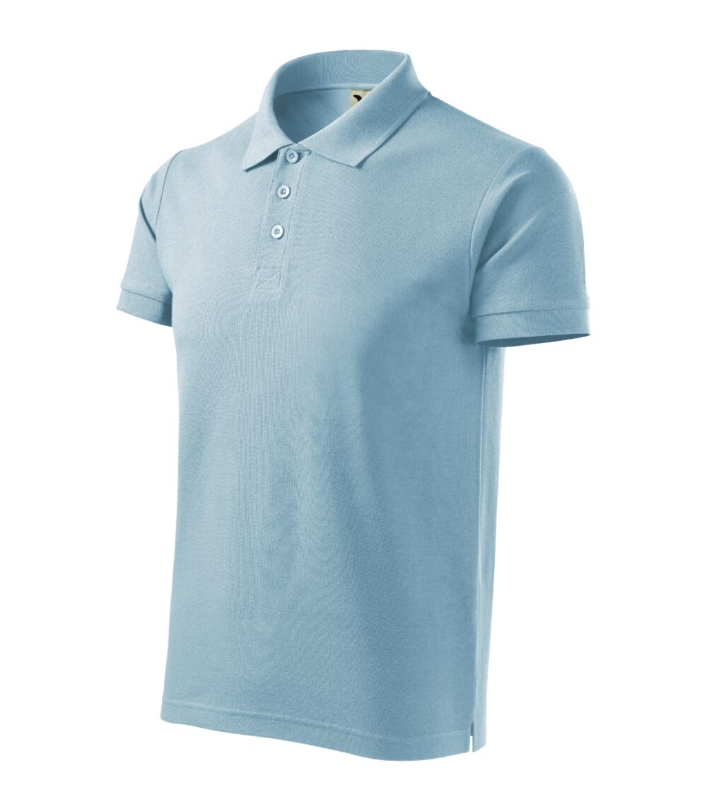 Koszulka polo męska MALFINI Cotton Heavy — Błękitny