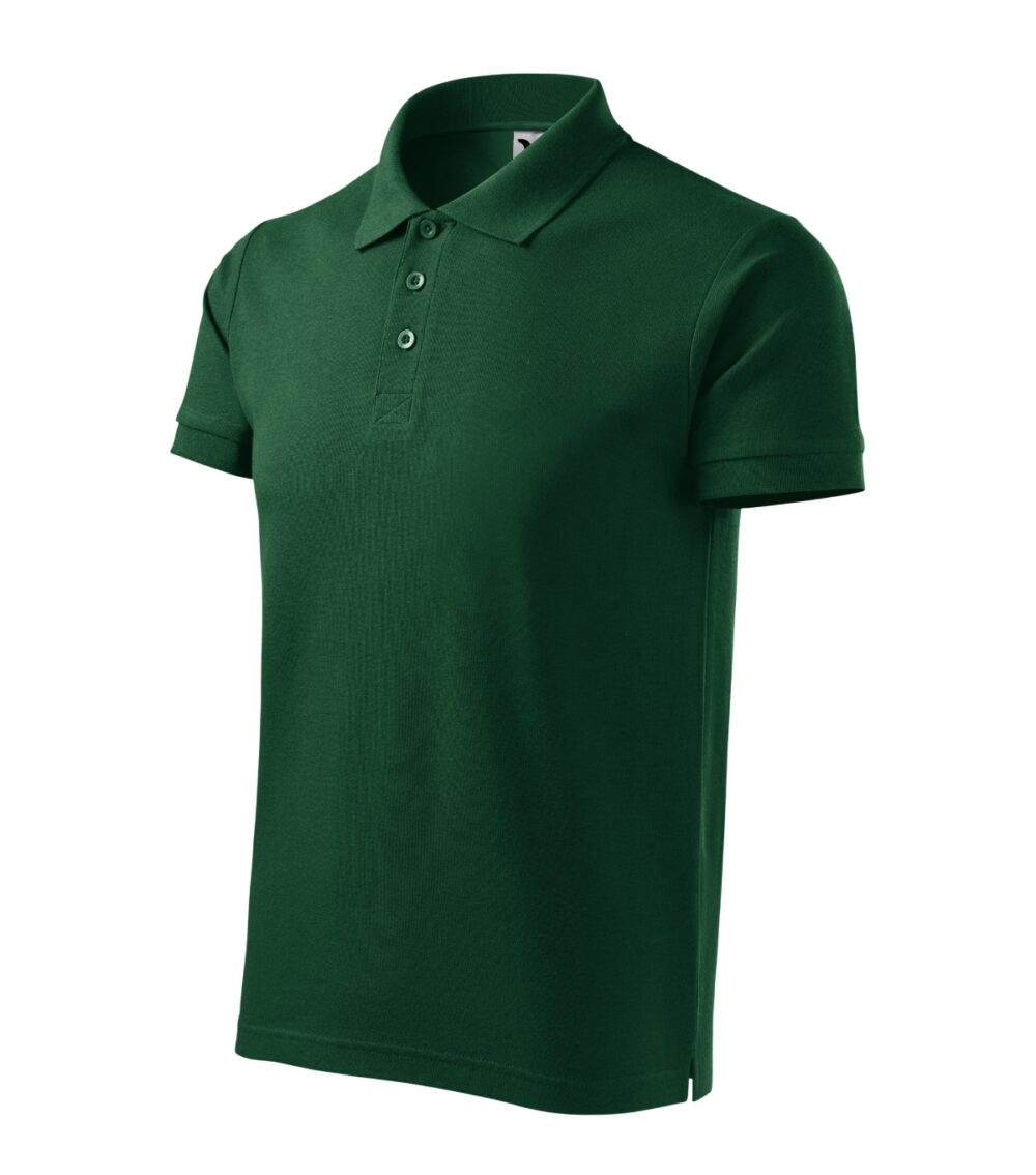 Koszulka polo męska MALFINI Cotton Heavy — Dark green