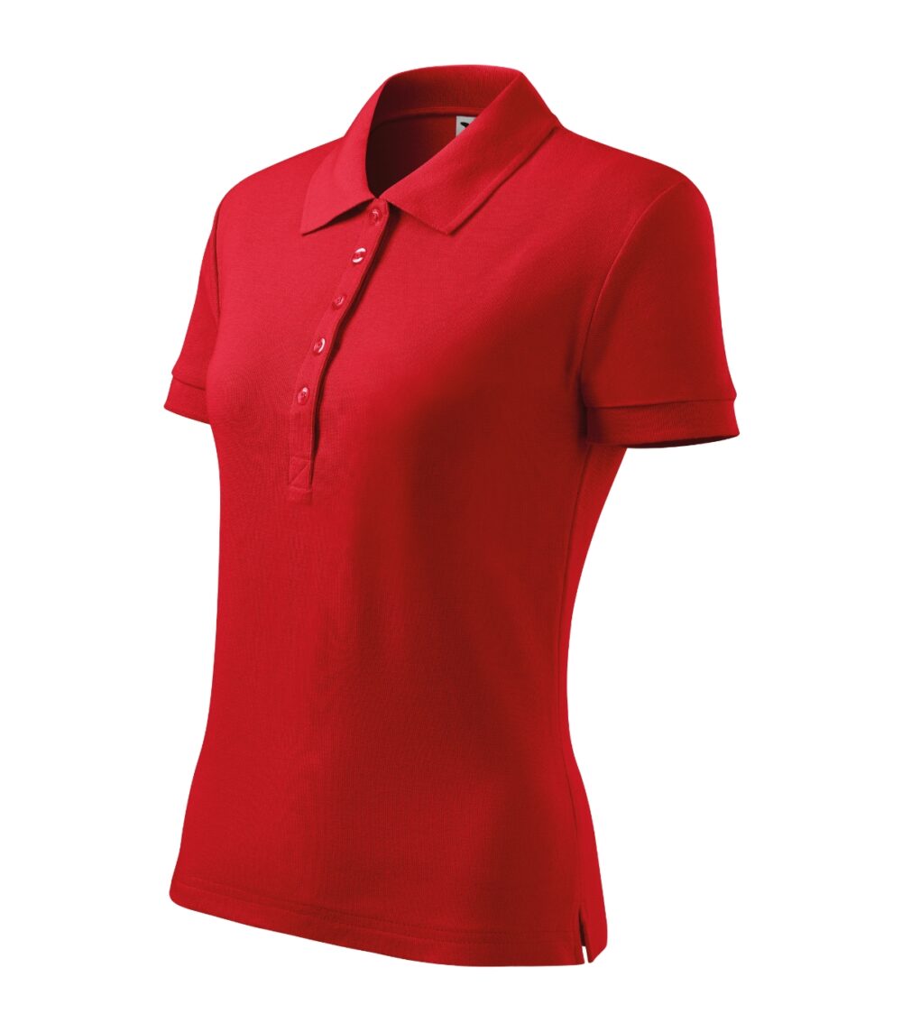 Koszulka polo damska MALFINI Cotton Heavy — Czerwony