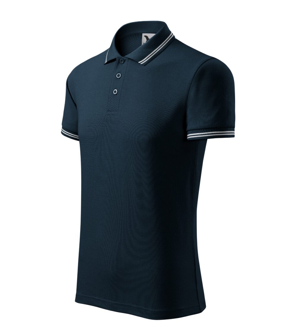 Koszulka polo męska MALFINI Urban — Granatowy