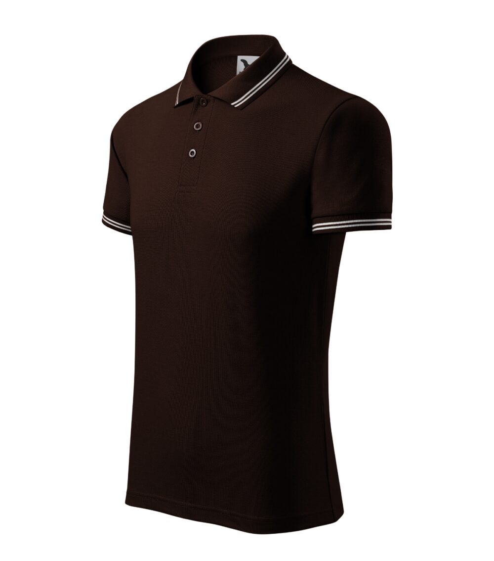 Koszulka polo męska MALFINI Urban — Kawowy