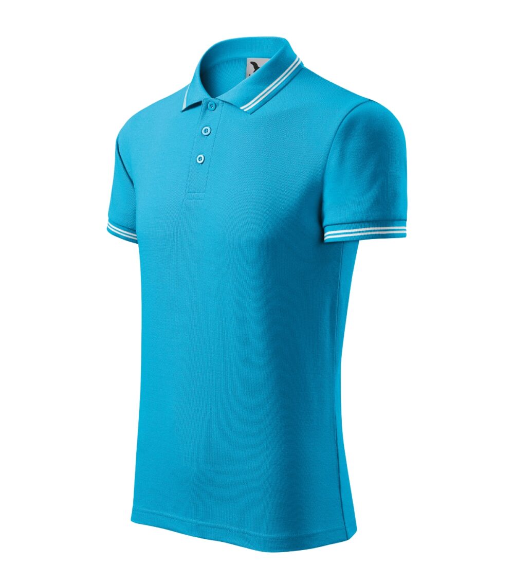 Koszulka polo męska MALFINI Urban — Turkus