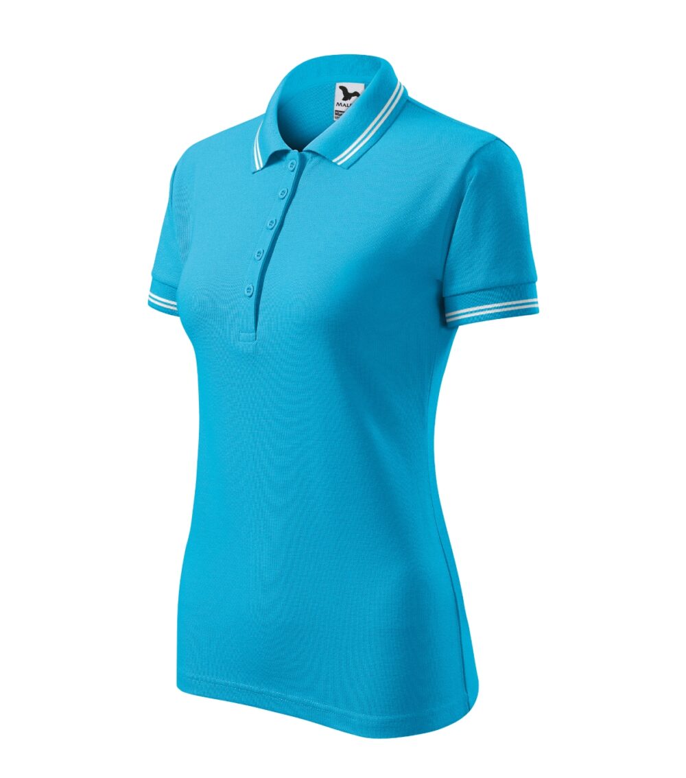 Koszulka polo damska MALFINI Urban — Turkus
