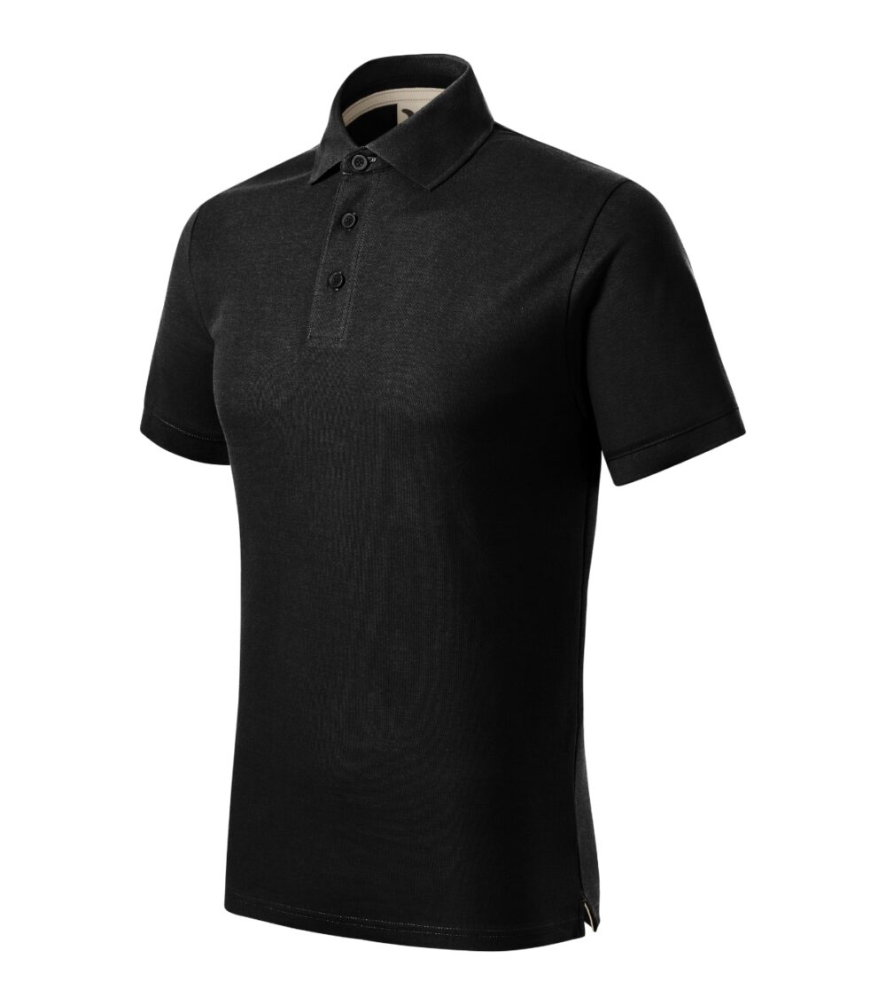 Koszulka polo męska MALFINI Prime (GOTS) — Czarny (outlet)