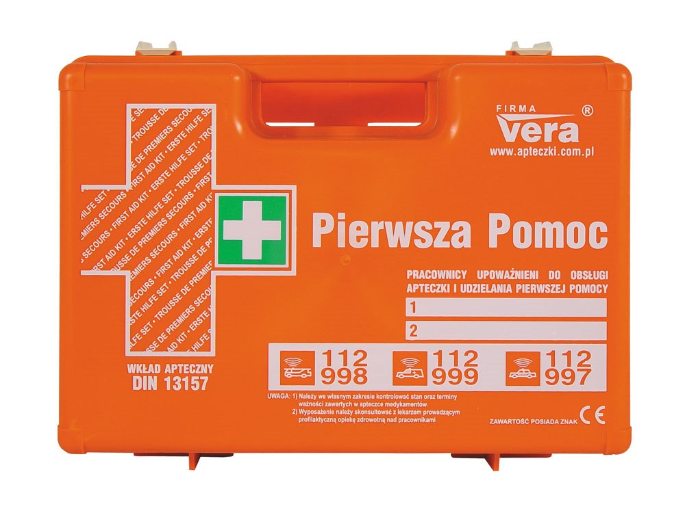 Apteczka TOP10 PLUS typ DIN 13157 PLUS z uchwytem