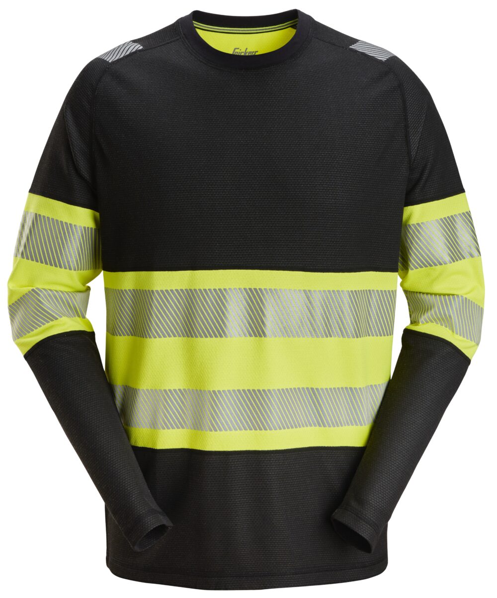 High-Vis, T-shirt odblaskowy - długi rękaw, EN 20471/1