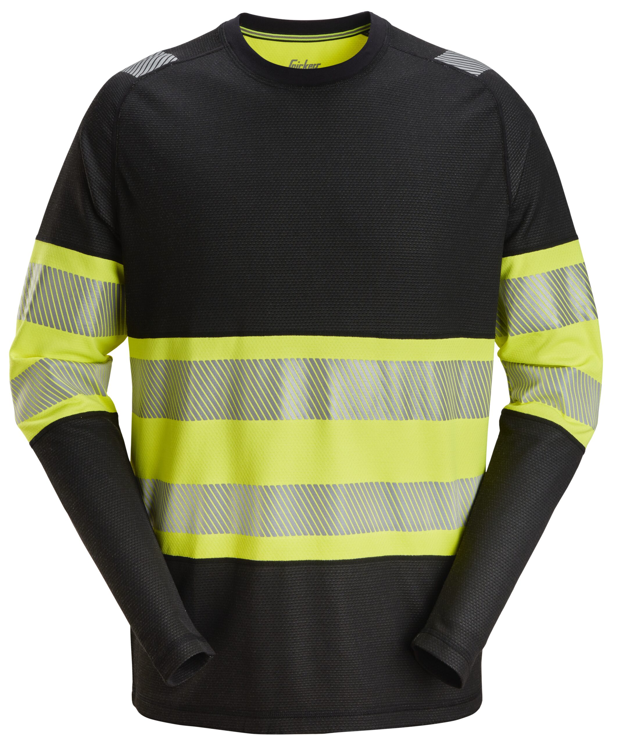 High-Vis, T-shirt odblaskowy - długi rękaw, EN 20471/1