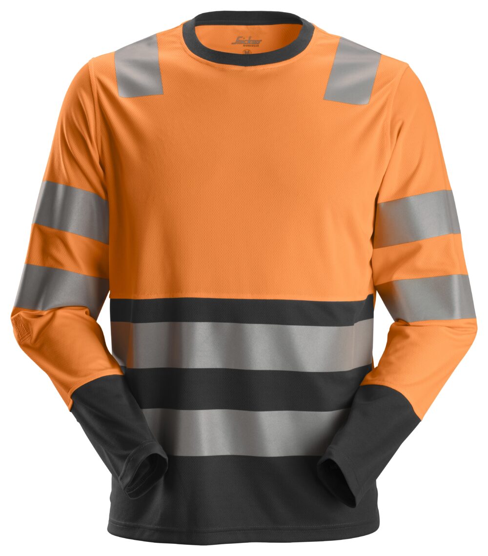 High-Vis, T-shirt odblaskowy – długi rękaw, EN 20471/2