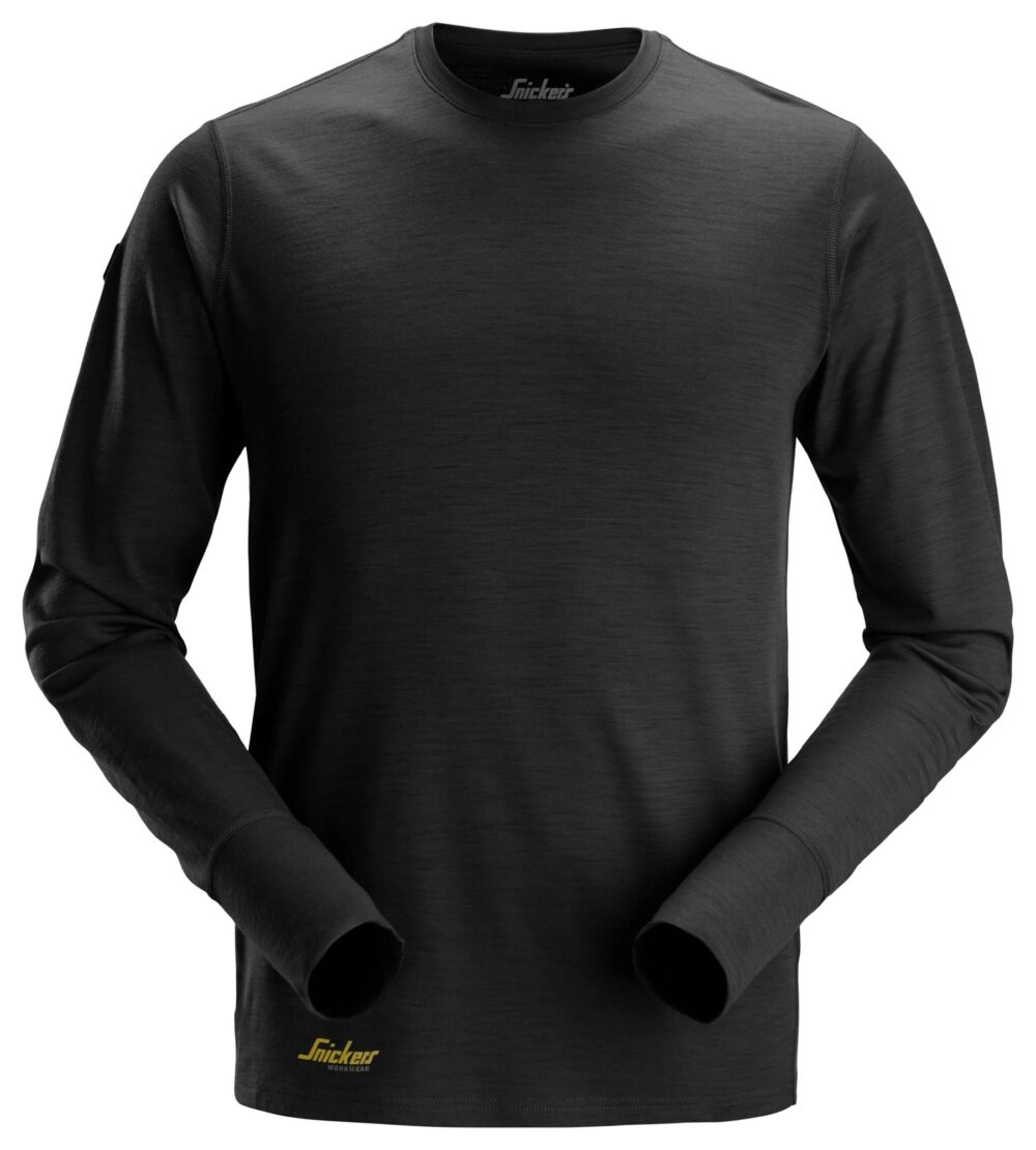 T-shirt wełniany – długi rękaw