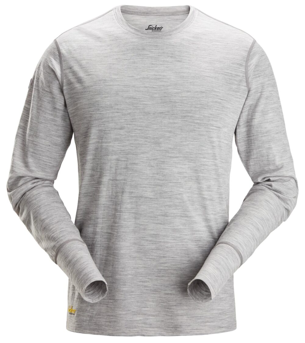 T-shirt wełniany – długi rękaw