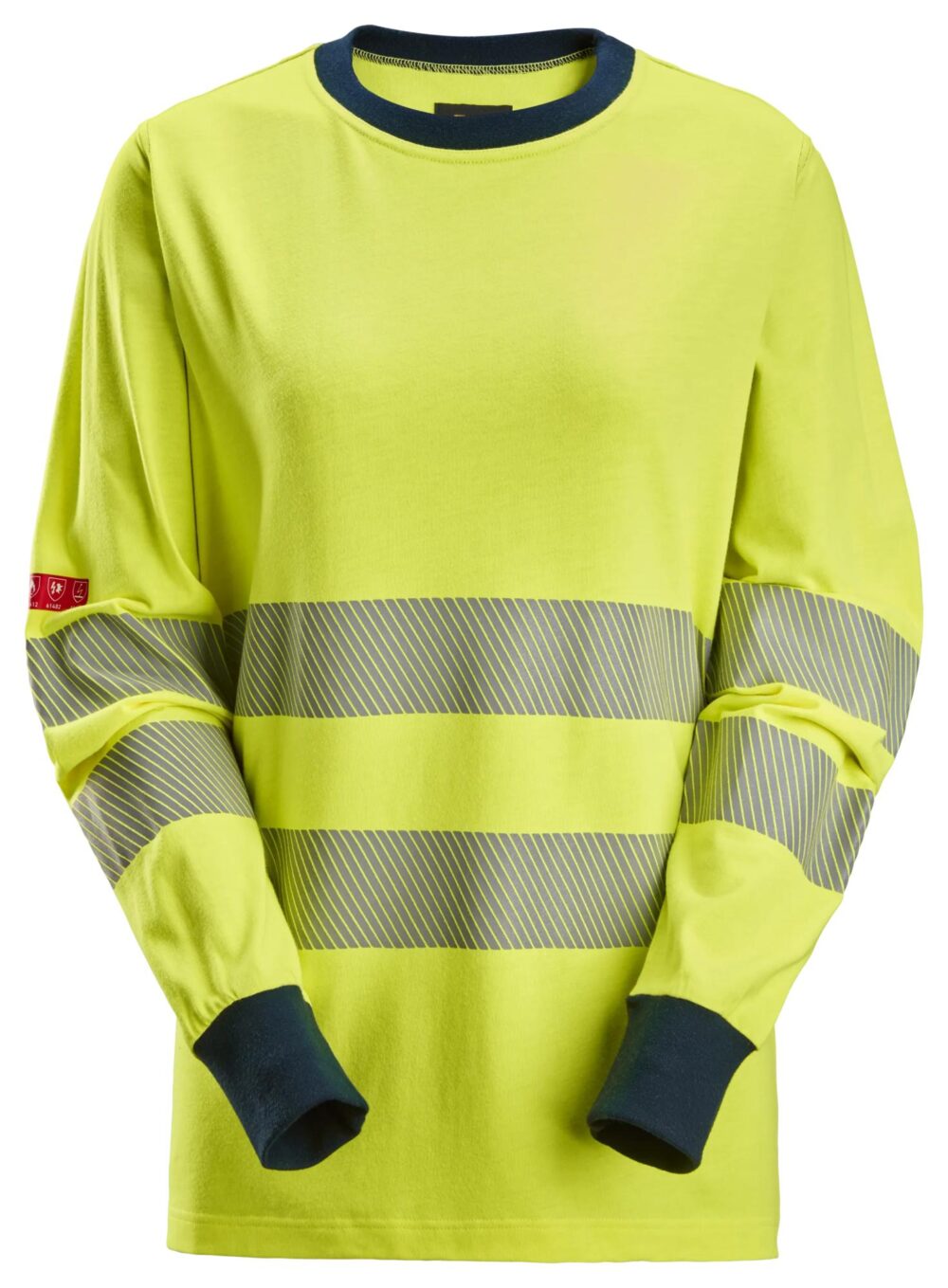 T-shirt Odblaskowy ProtecWork – damski, długi rękaw, EN 20471/3/2