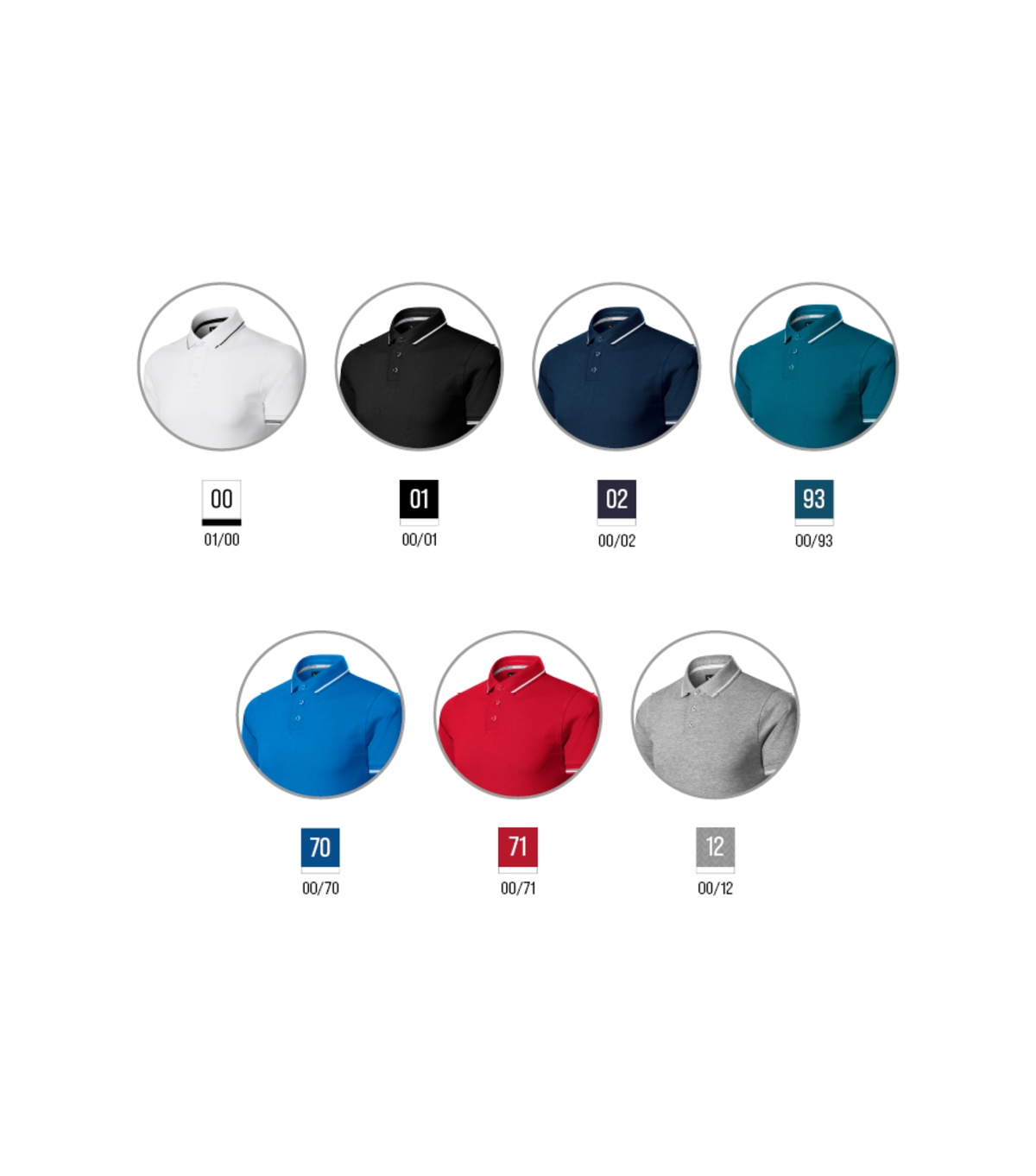 Koszulka polo męska MALFINI Premium Perfection plain — Biały - obrazek 3