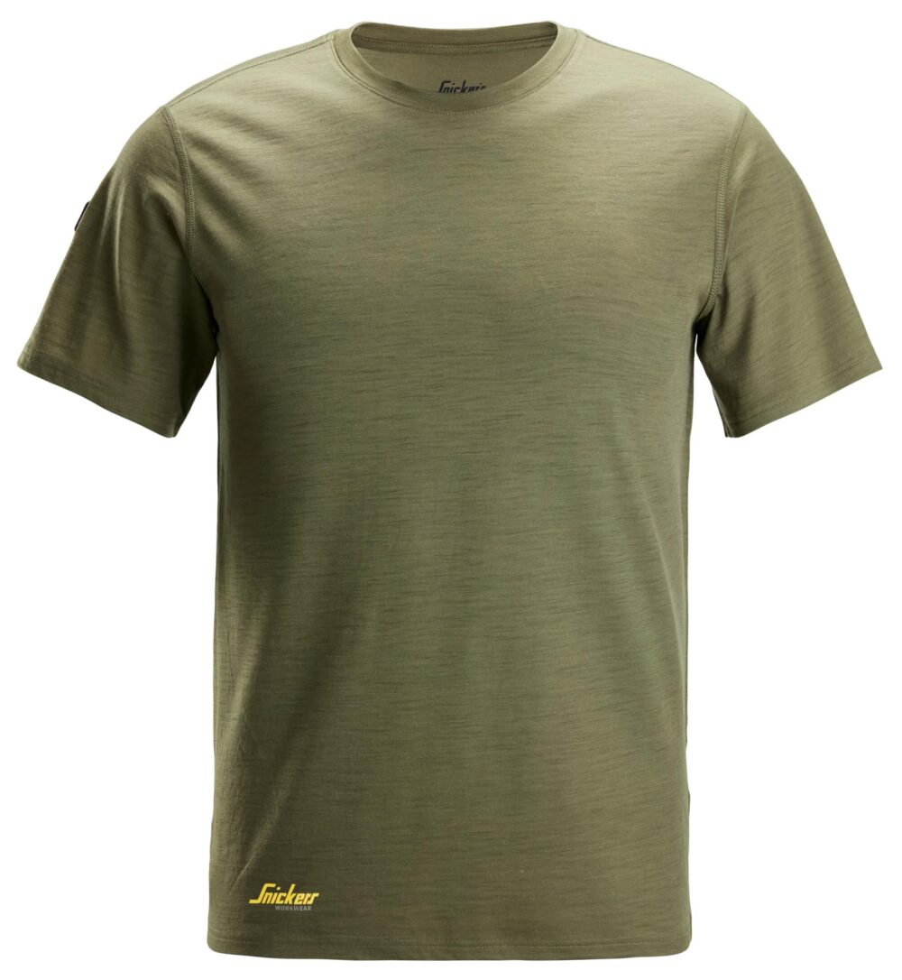 T-shirt wełniany