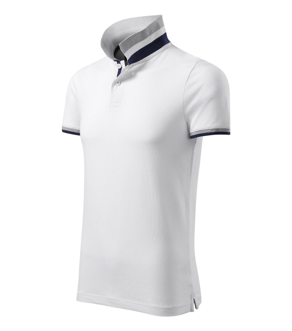 Koszulka polo męska MALFINI Premium Collar Up — Biały