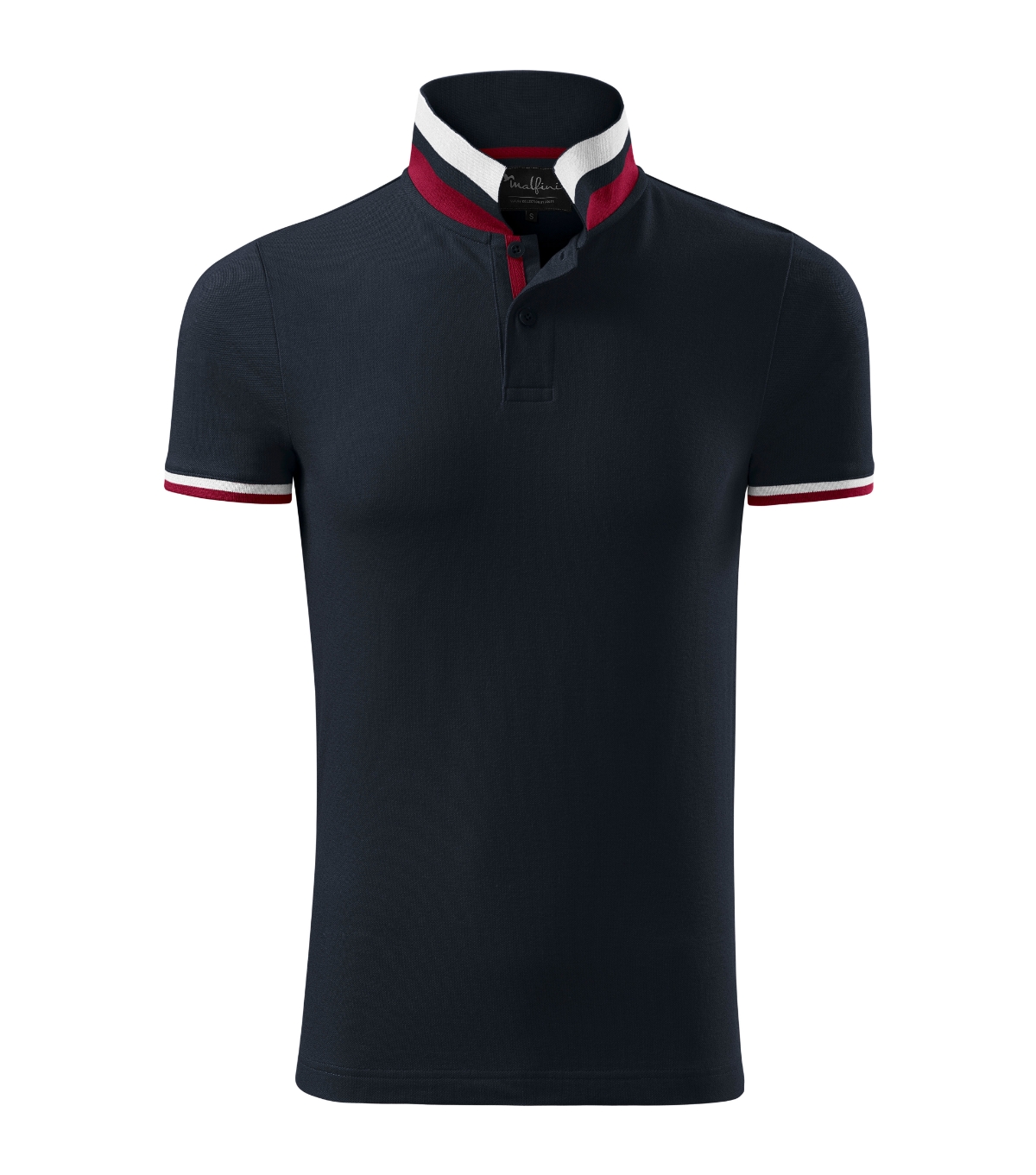 Koszulka polo męska MALFINI Premium Collar Up — Dark navy - obrazek 2