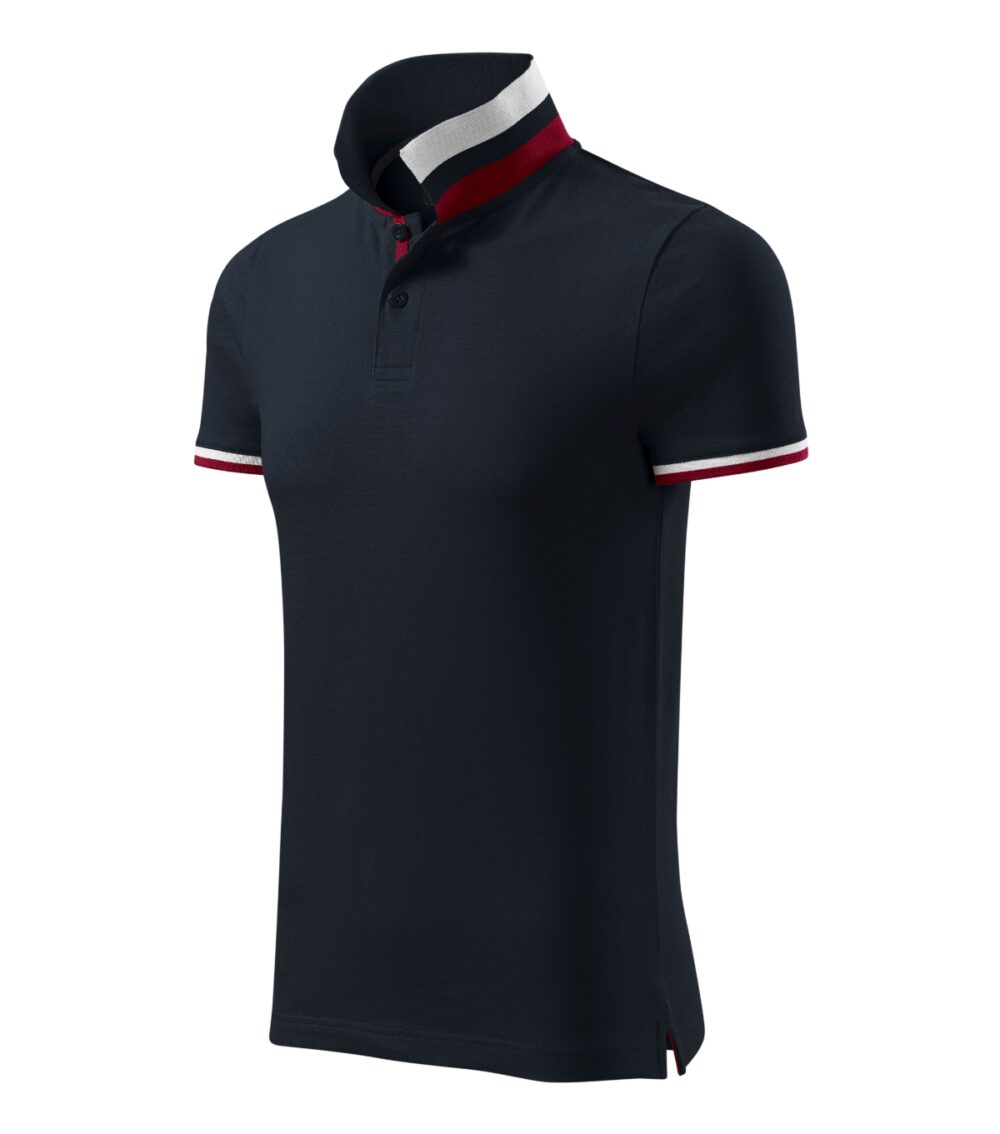Koszulka polo męska MALFINI Premium Collar Up — Dark navy