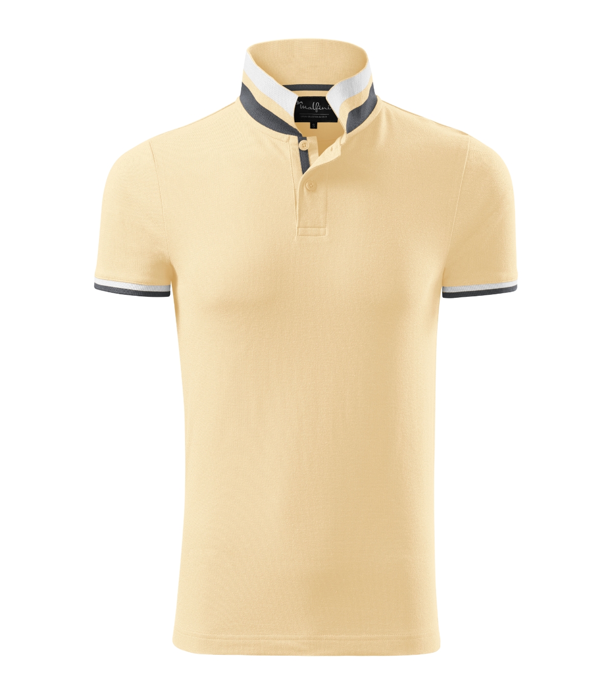 Koszulka polo męska MALFINI Premium Collar Up — Bourbon vanilla - obrazek 2