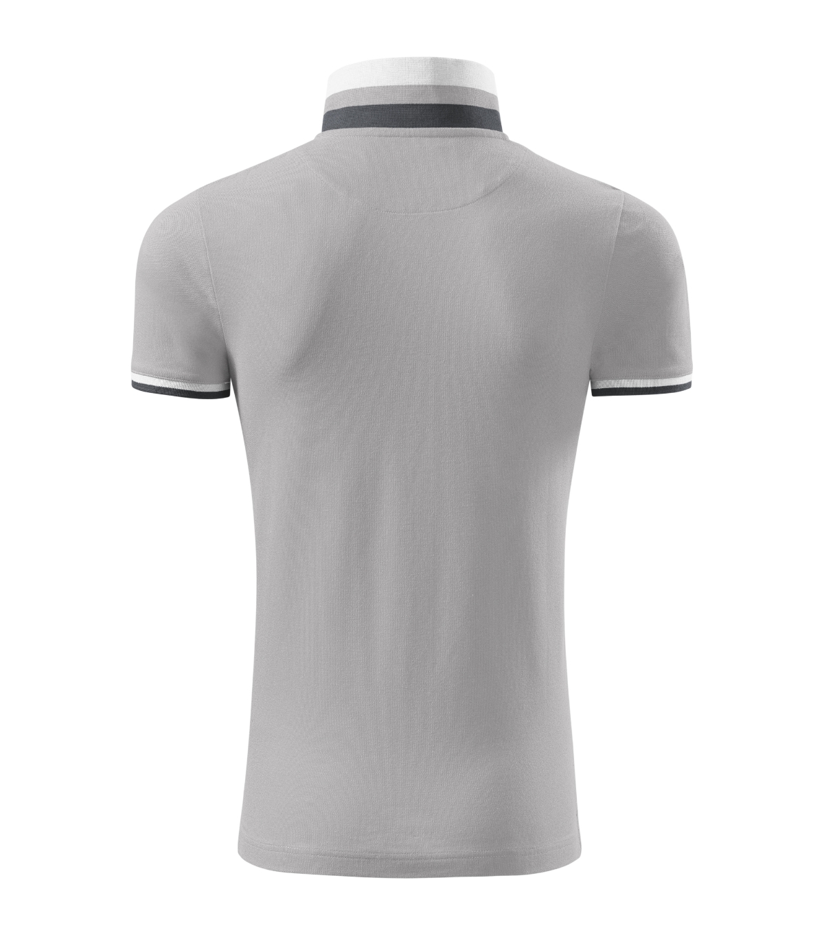 Koszulka polo męska MALFINI Premium Collar Up — Silver gray - obrazek 4