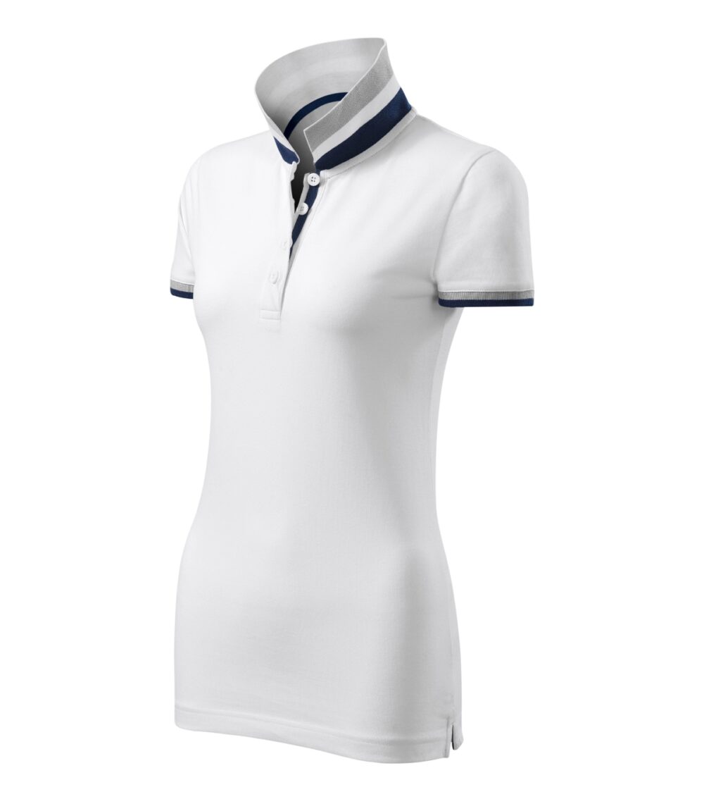 Koszulka polo damska MALFINI Premium Collar Up — Biały