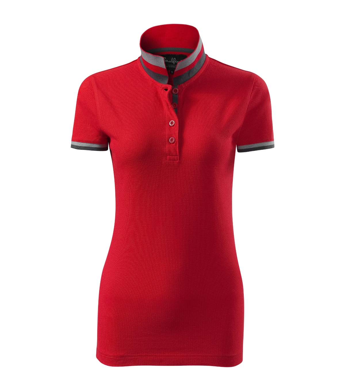 Koszulka polo damska MALFINI Premium Collar Up — Formula red - obrazek 2