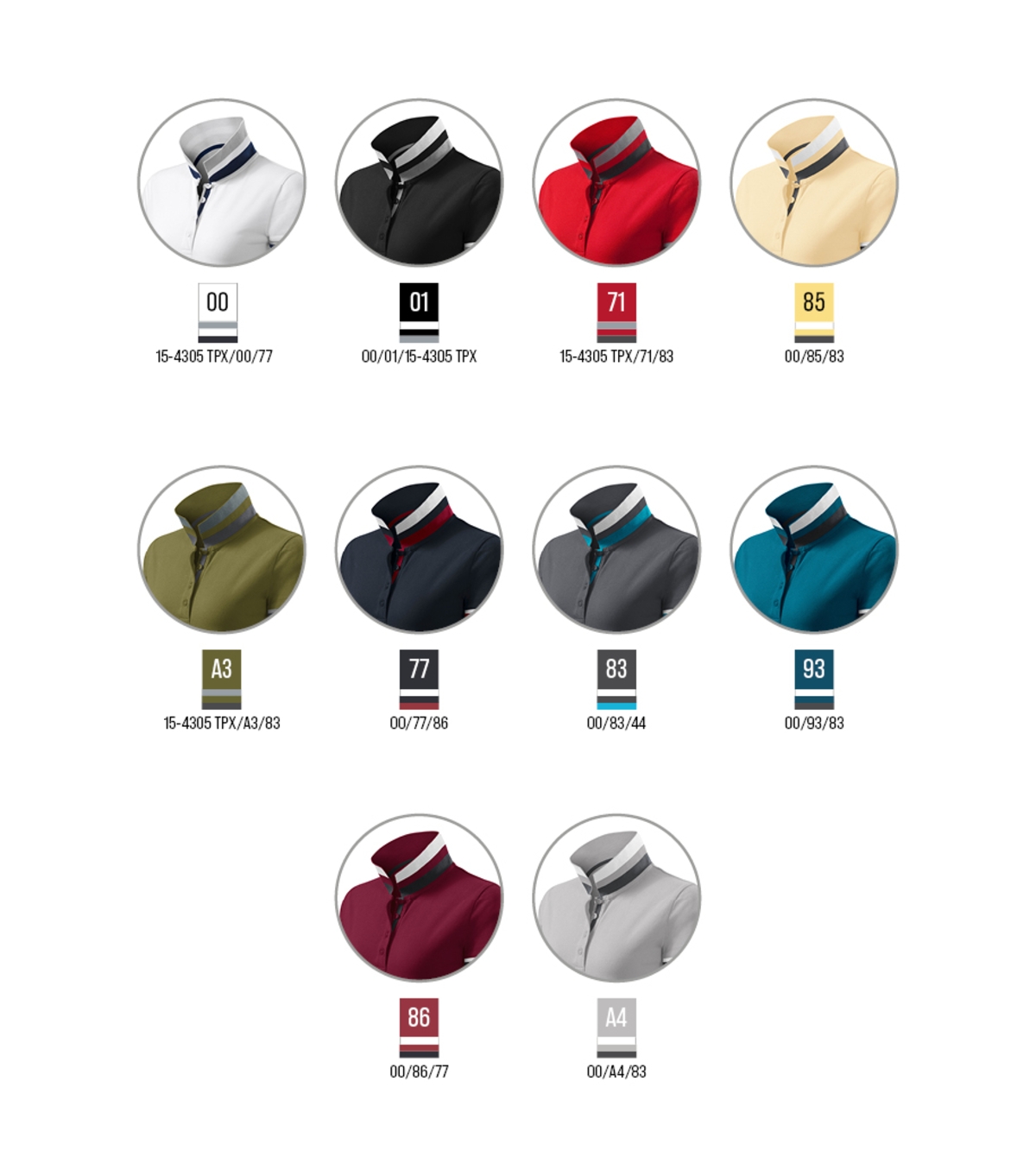 Koszulka polo damska MALFINI Premium Collar Up — Formula red - obrazek 3