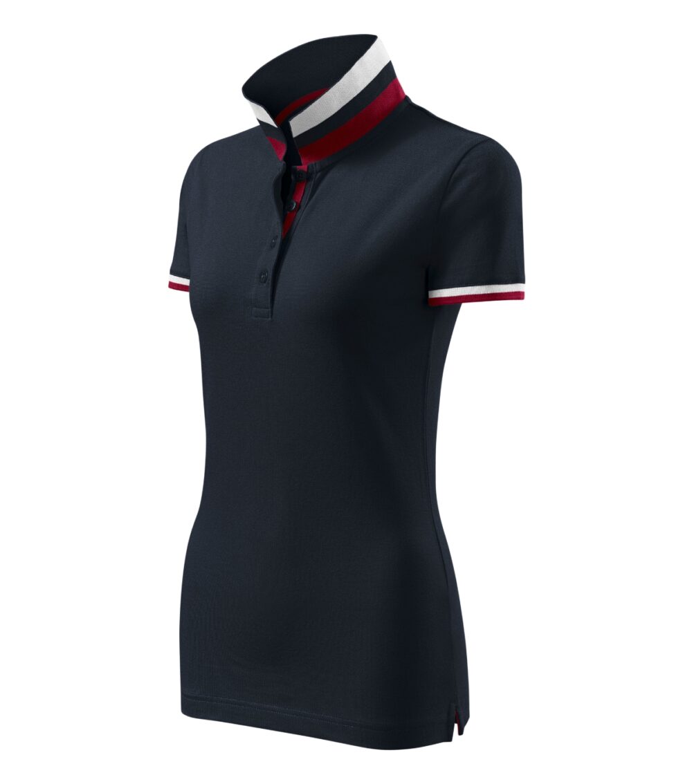 Koszulka polo damska MALFINI Premium Collar Up — Dark navy