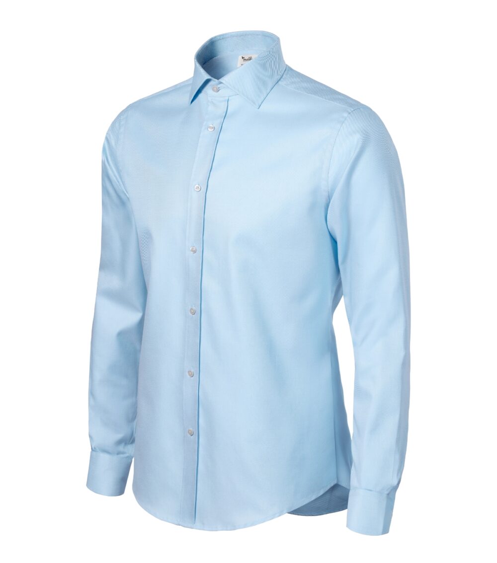Koszula męska MALFINI Premium Journey — Slant blue/white