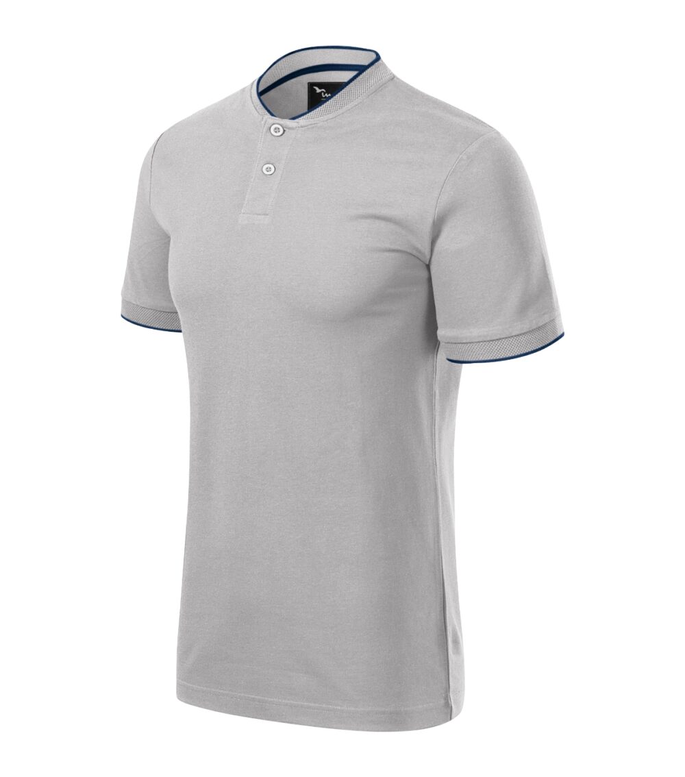 Koszulka polo męska MALFINI Premium Diamond — Silver gray