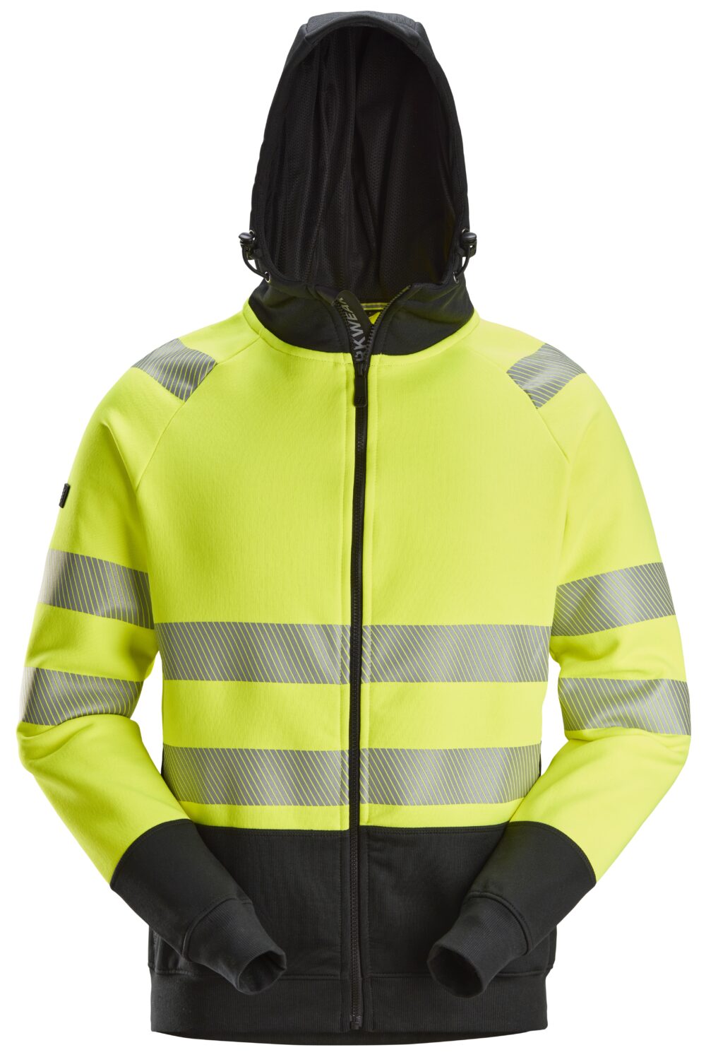 High-Vis, Bluza odblaskowa z kapturem, na suwak, EN 20471/2