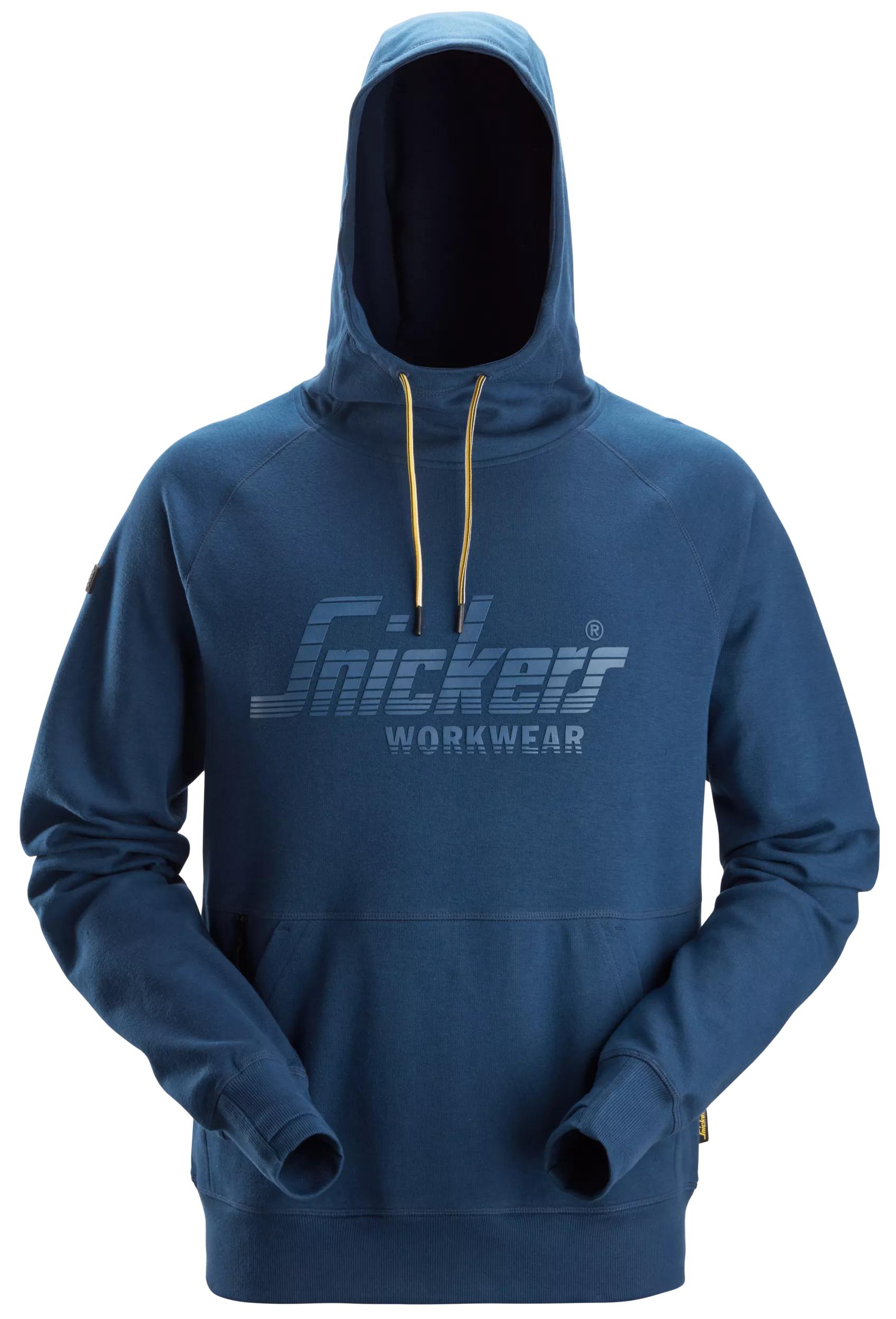 Bluza Logo z kapturem — Głęboki Niebieski