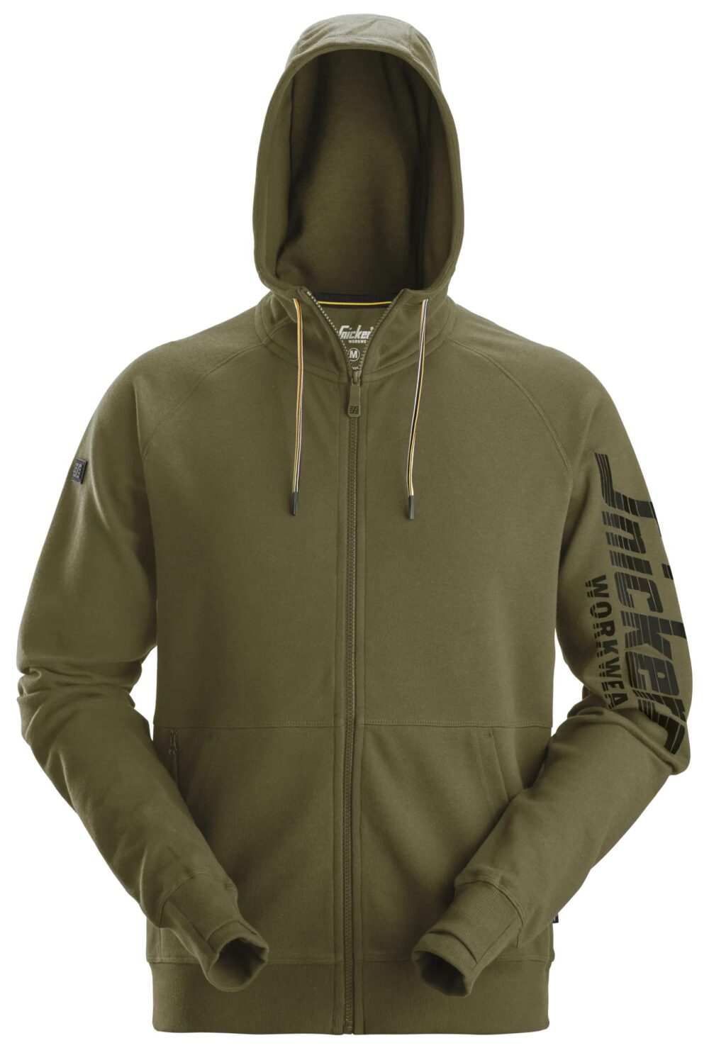 Bluza Logo z kapturem, na suwak — Khaki Zielone