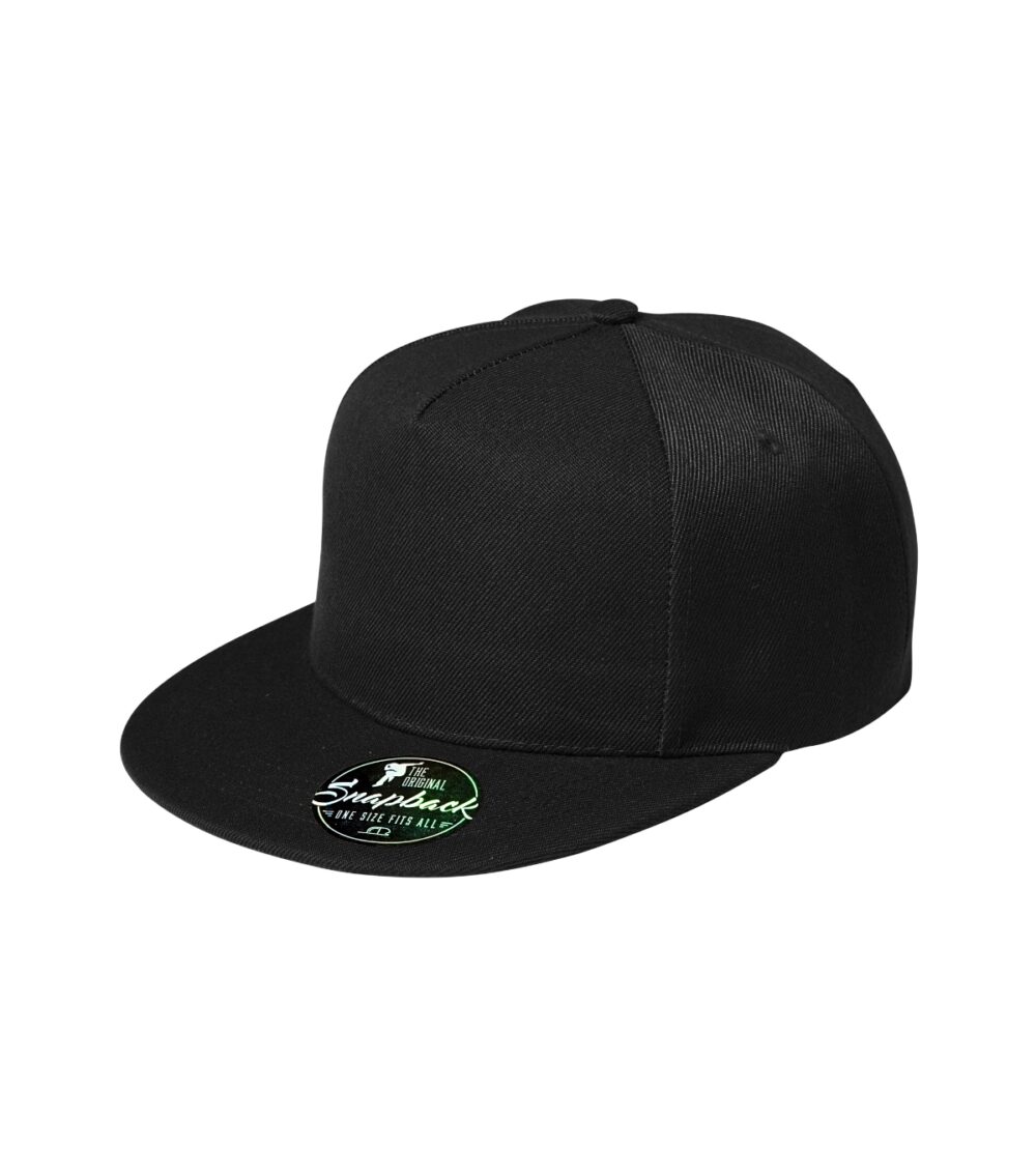 Czapka unisex MALFINI Rap 5P — Czarny
