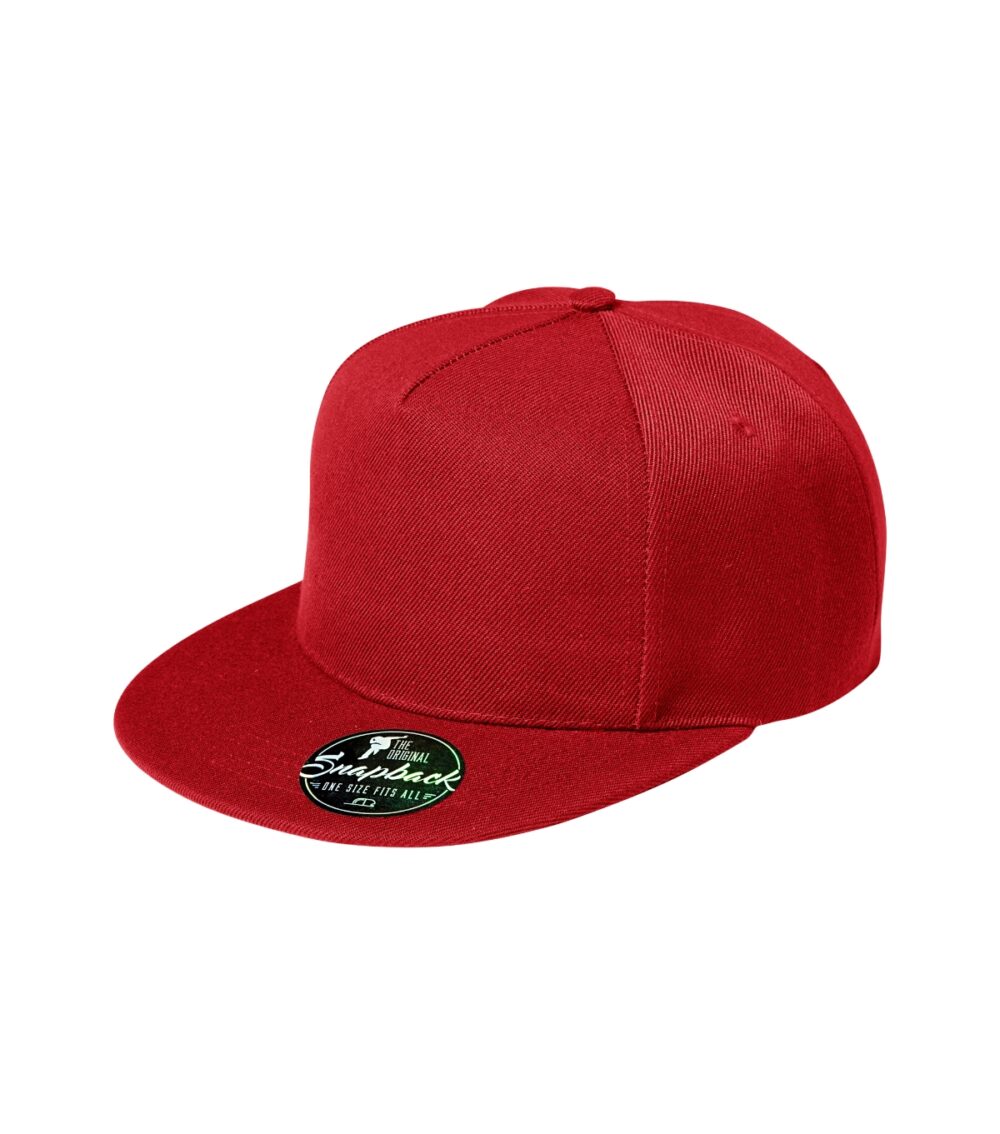 Czapka unisex MALFINI Rap 5P — Czerwony