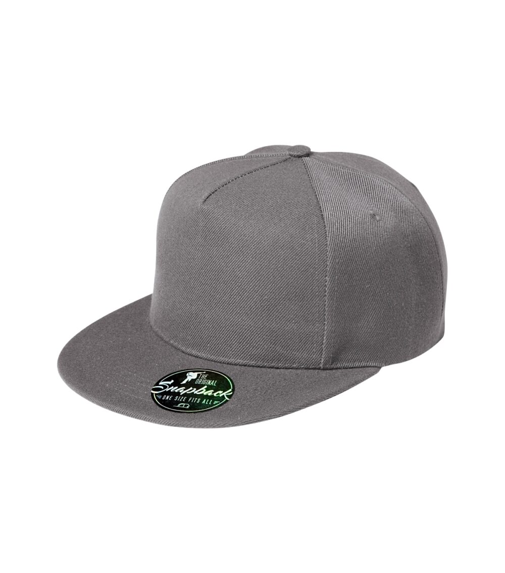 Czapka unisex MALFINI Rap 5P — Siwoszary melanż