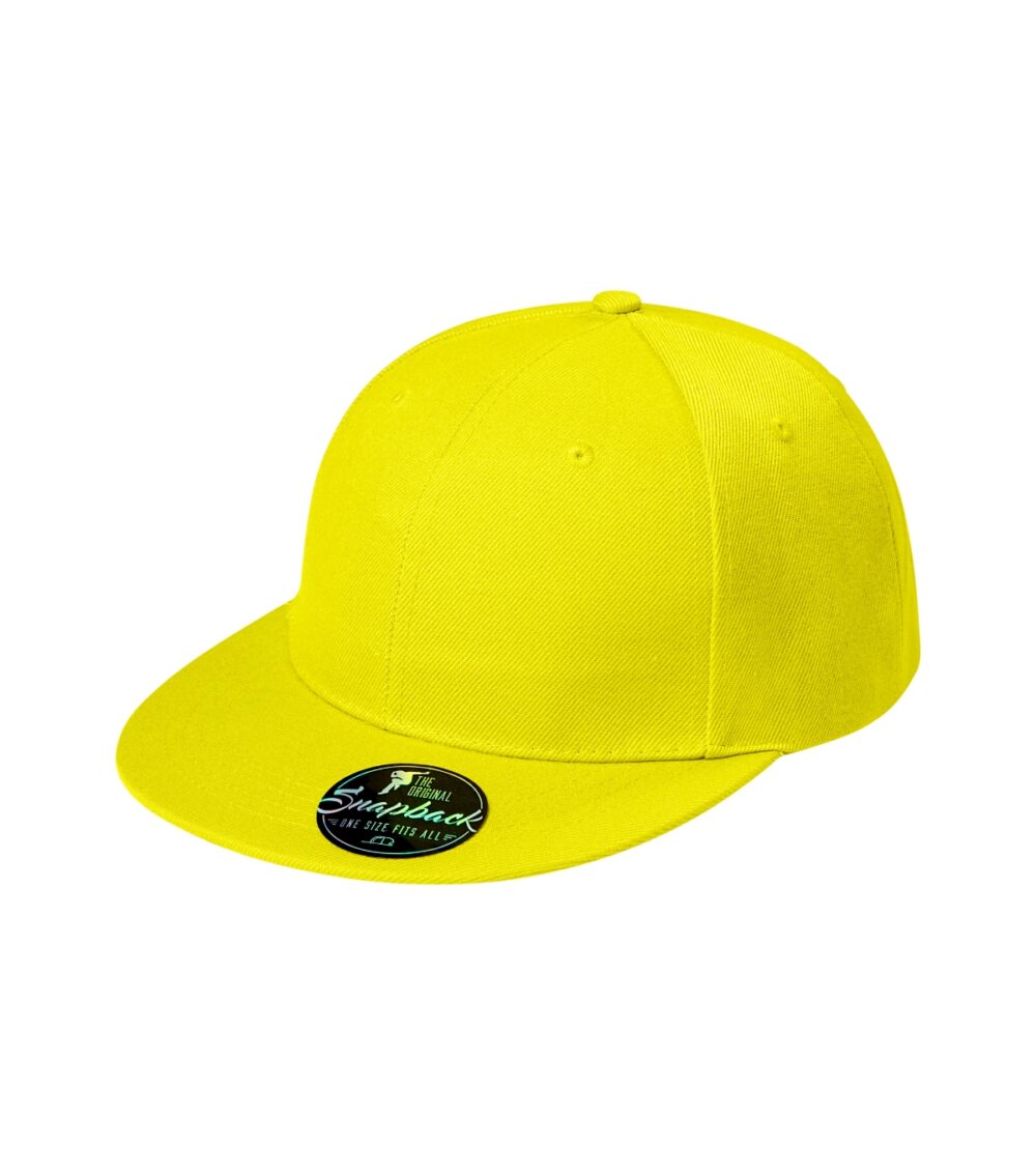 Czapka unisex MALFINI Rap 6P — Cytrynowy