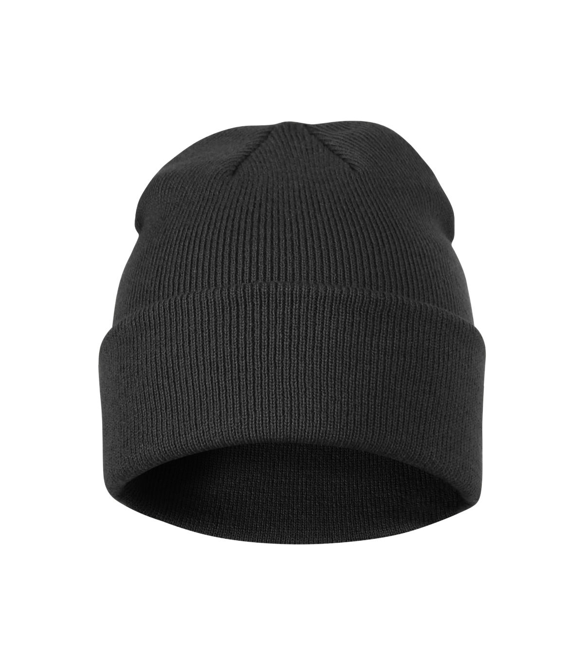 Czapka unisex MALFINI Beanie — Ebony gray - obrazek 2
