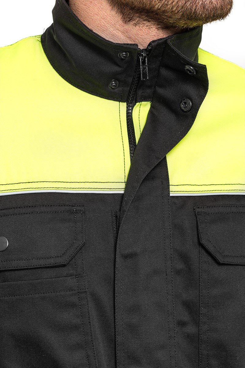 Bluza robocza HELIOS AVACORE w kolorze czarno-żółtym - obrazek 6