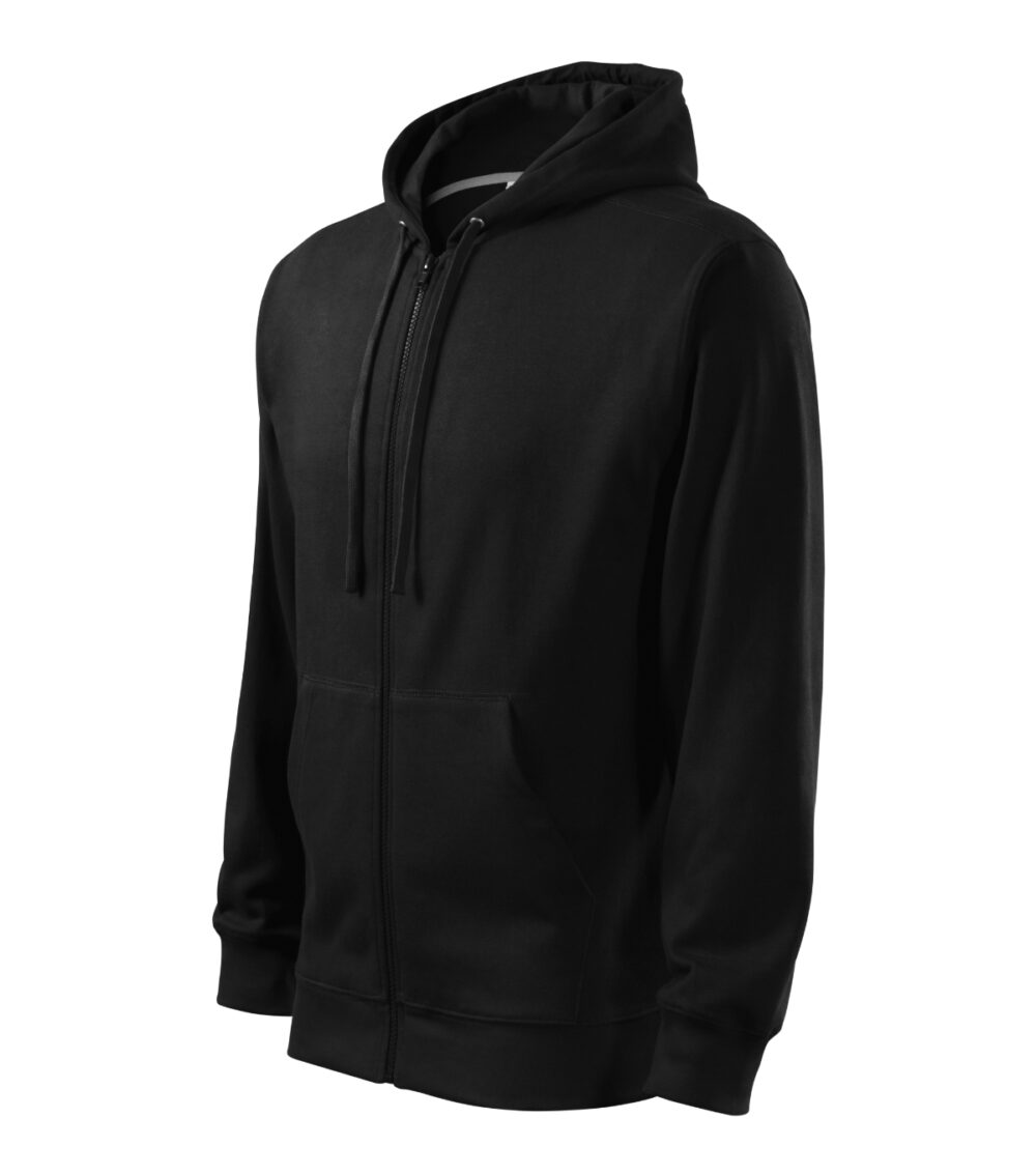Bluza męska MALFINI Trendy Zipper — Czarny