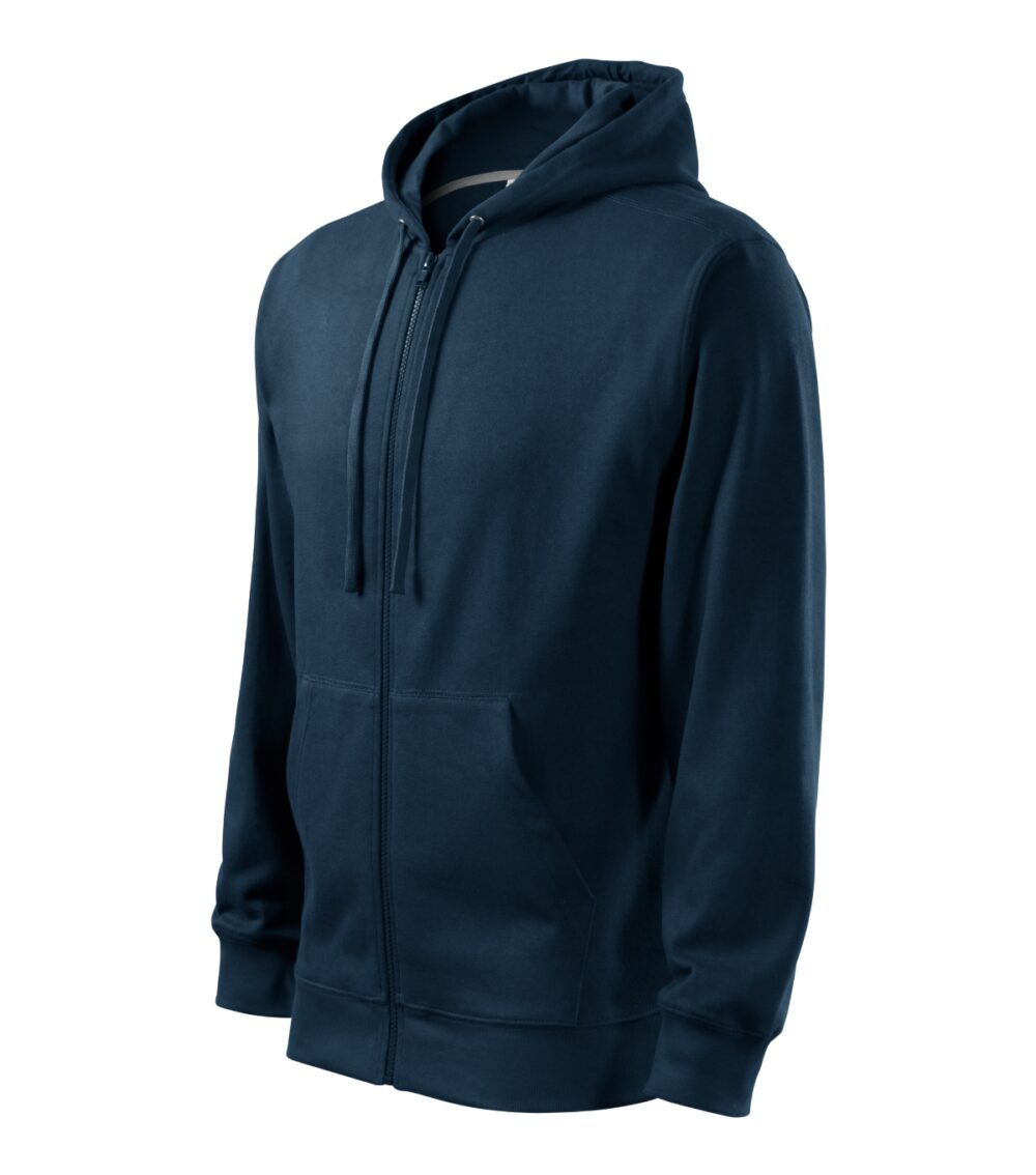 Bluza męska MALFINI Trendy Zipper — Granatowy