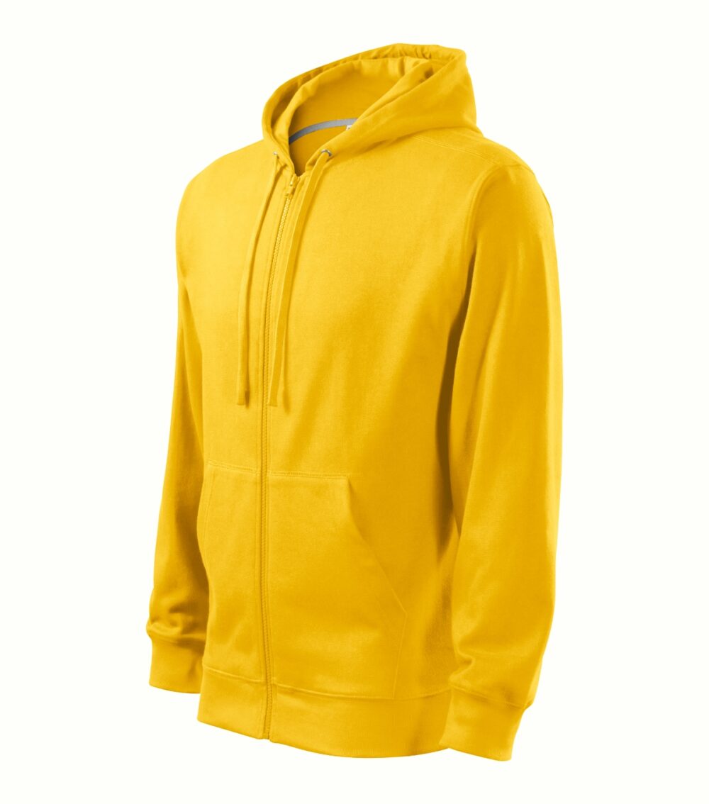 Bluza męska MALFINI Trendy Zipper — Żółty