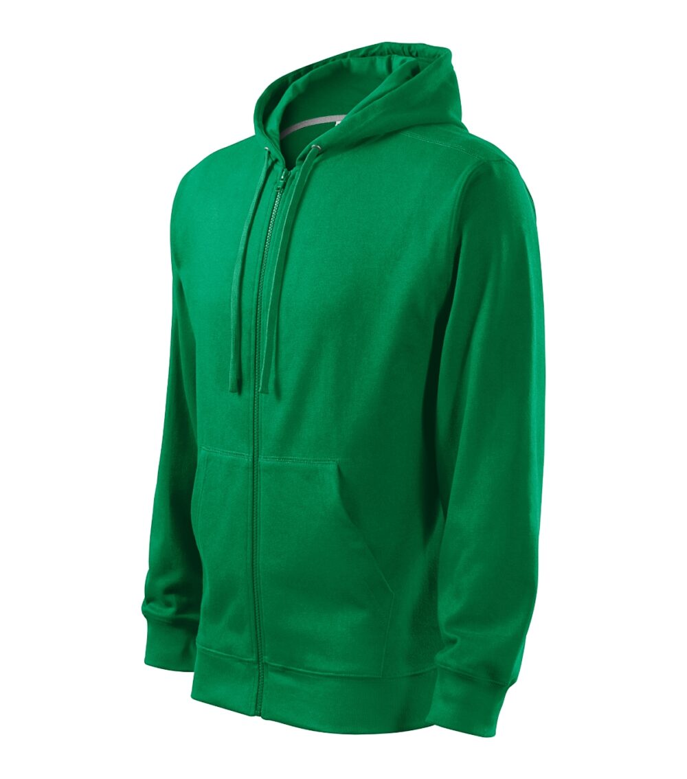 Bluza męska MALFINI Trendy Zipper — Zieleń trawy
