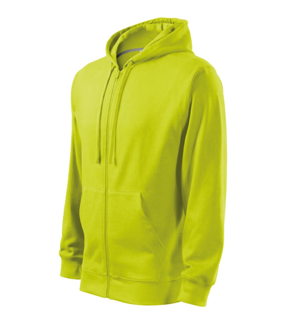 Bluza męska MALFINI Trendy Zipper — Limonka