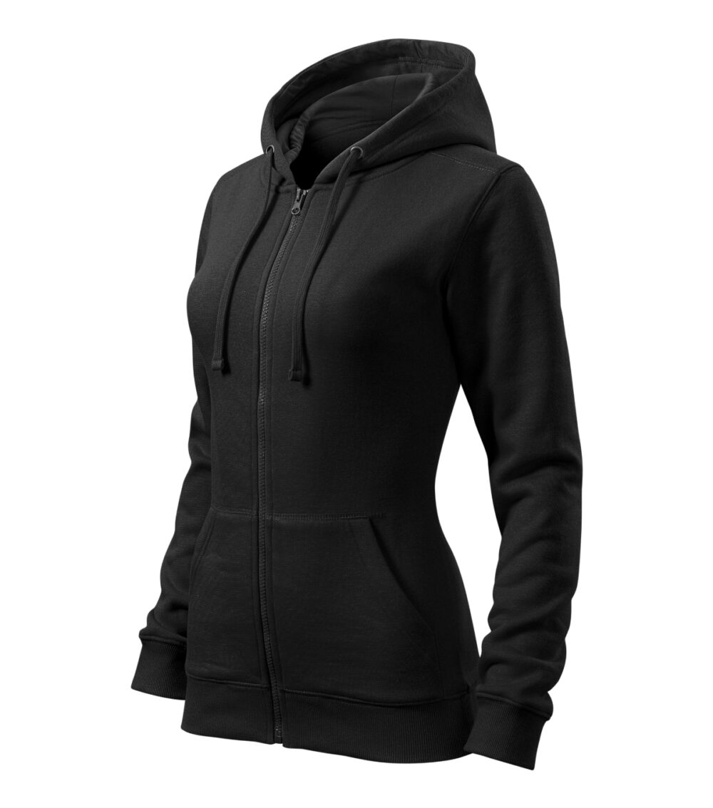 Bluza damska MALFINI Trendy Zipper — Czarny