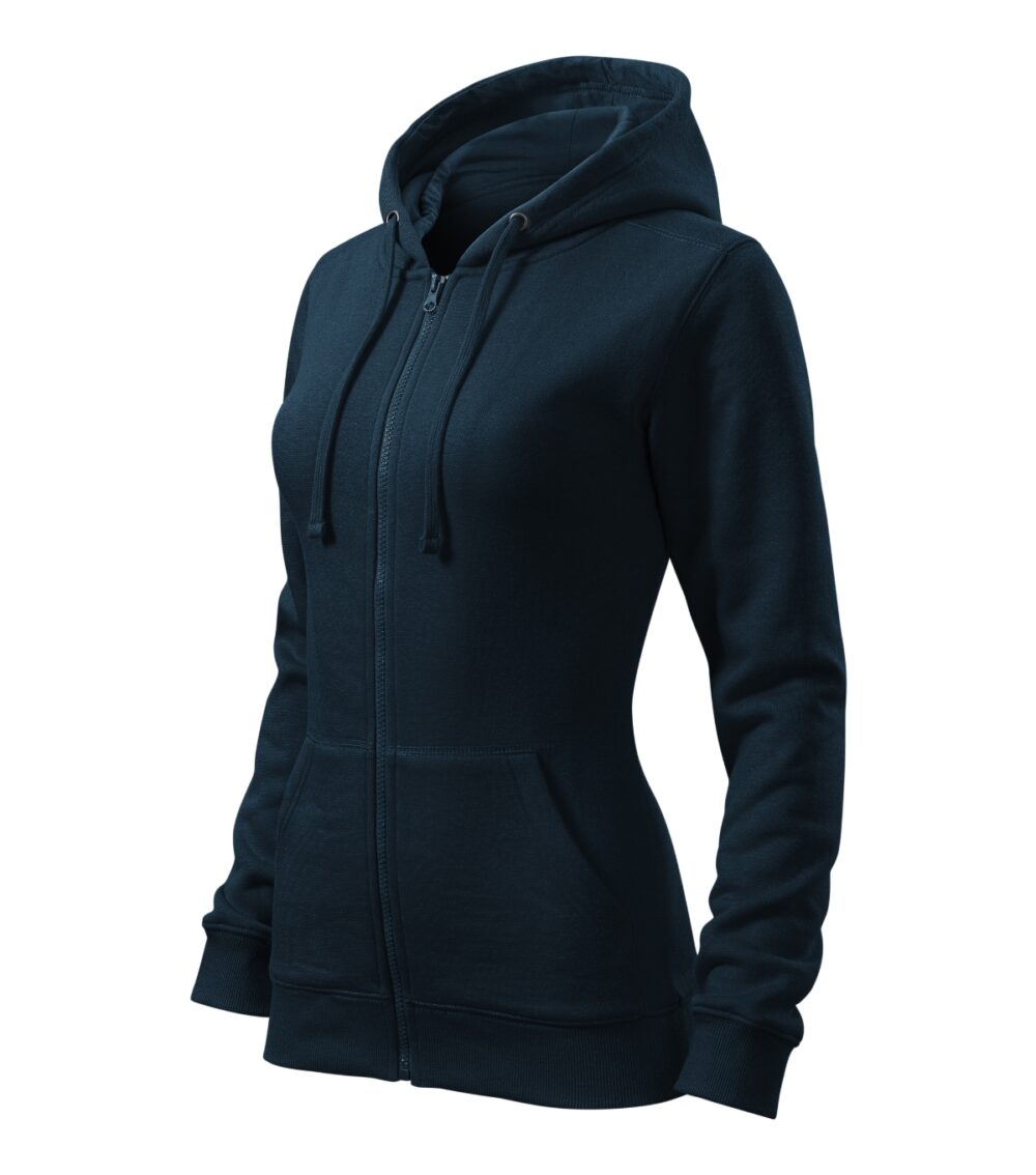 Bluza damska MALFINI Trendy Zipper — Granatowy