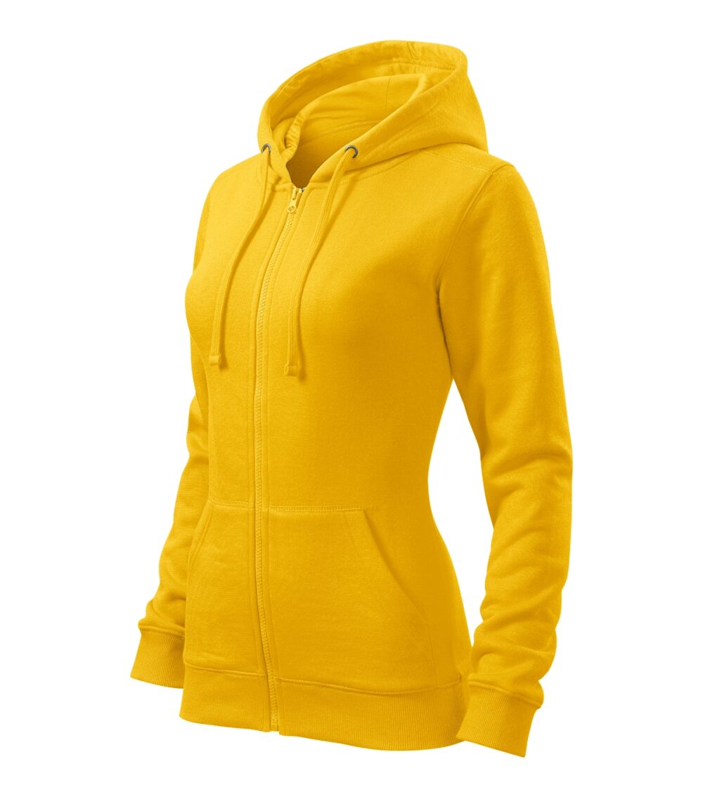 Bluza damska MALFINI Trendy Zipper — Żółty