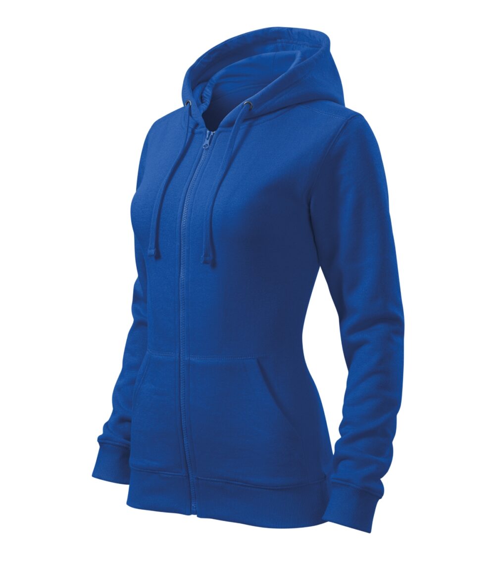 Bluza damska MALFINI Trendy Zipper — Chabrowy