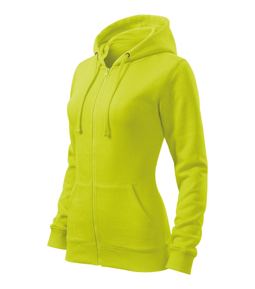 Bluza damska MALFINI Trendy Zipper — Limonka